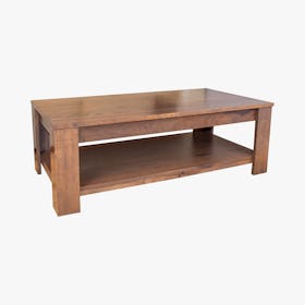 Modern Farmhouse Coffee Table - Oak Wood