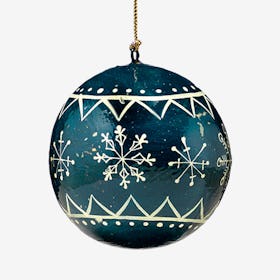 Snowflakes Bauble - Navy