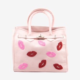 Tote Bag - Pink / Red - Kisses