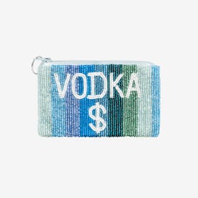 Vodka Beaded Coin Purse - Blue / Green