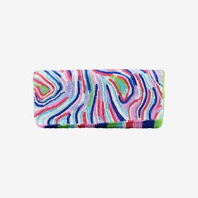 Doodles Pattern Beaded Clutch Bag - Colorful