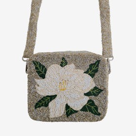 Magnolia Beaded Crossbody Bag