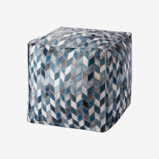 Cube Pouf - Gray / Multicolored