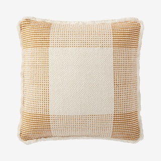 Square Pillow Cover - Natural / Gold