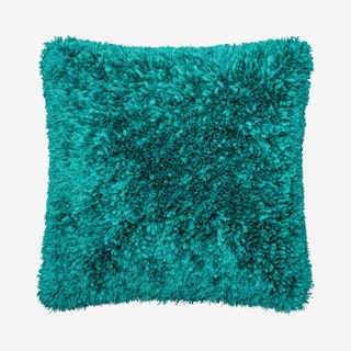 Square Pillow Cover with Poly-Filled - Peacock