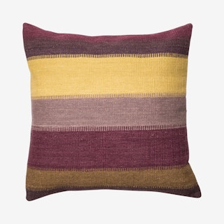 Square Pillow Cover with Poly-Filled - Plum / Multicolored