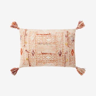 Rectangle Pillow Cover - Taupe / Multicolored