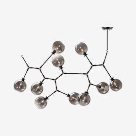 Atom 10-Light Pendant Light - Grey / Black