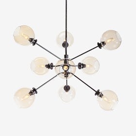 Atom Pendant Light - Champagne / Black