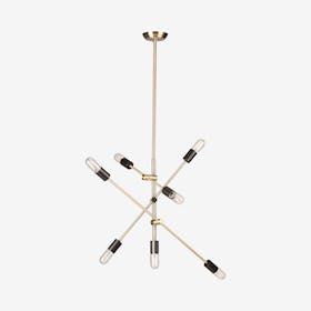 Byron Pendant Light - Antique Brass / Black