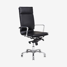 Carlo Office Chair - Black / Silver
