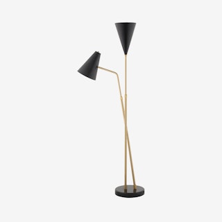 Celika Floor Lamp - Black / Gold