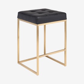 Chi Counter Stool - Black / Gold