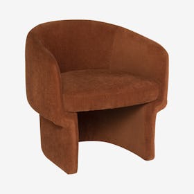 Clementine Arm Chair - Terracotta / Black