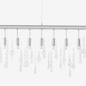 Crystal Linear Pendant Light - Clear / Silver