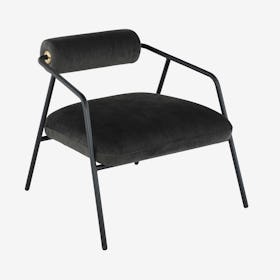 Cyrus Occasional Chair - Pewter / Black