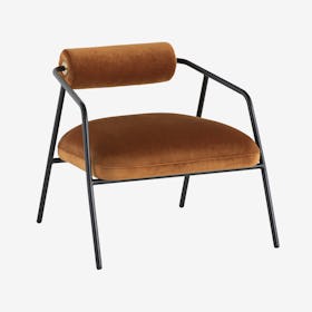 Cyrus Occasional Chair - Rust / Black