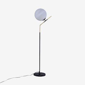 Declan Floor Lamp - White / Black