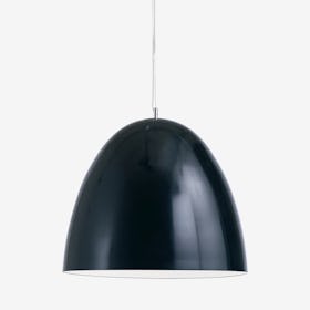 Dome Pendant Light - Black / White