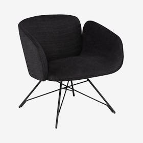 Doppio Occasional Chair - Coal / Black