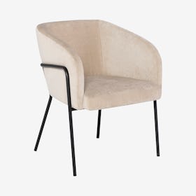 Estella Dining Chair - Almond / Black