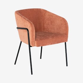 Estella Dining Chair - Nectarine / Black