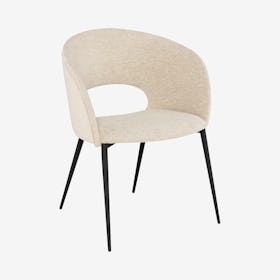 Alotti Dining Chair - Shell / Black