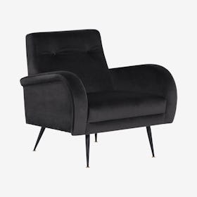 Hugo Occasional Chair - Shadow Grey / Black