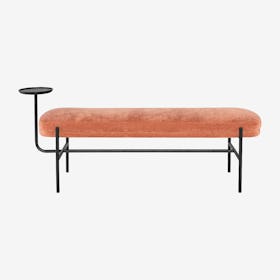 Inna Occasional Bench - Nectarine / Black