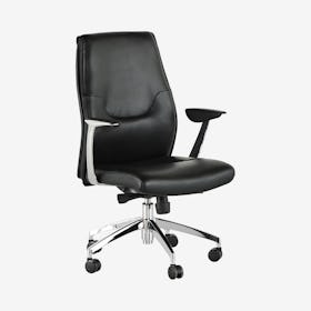 Klause Office Chair - Black / Silver