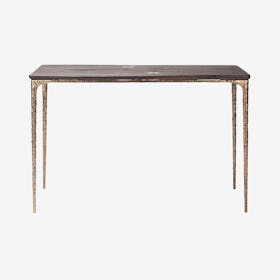 Kulu Console Table - Seared / Bronze