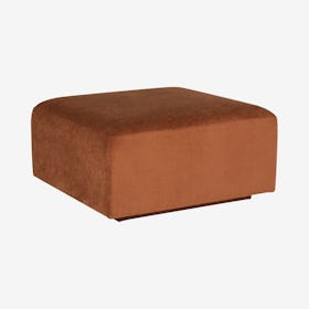 Lilou Ottoman - Terracotta / Black