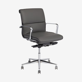 Lucia Office Chair - Grey / Silver