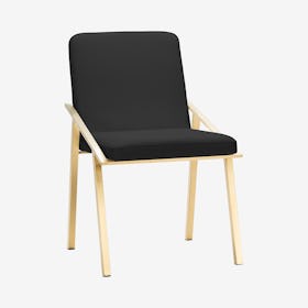 Nika Dining Chair - Black / Gold