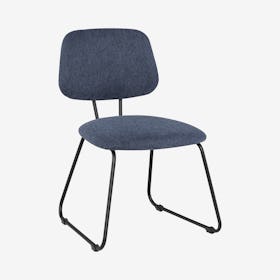 Ofelia Dining Chair - Denim / Black