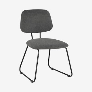 Ofelia Dining Chair - Graphite / Black