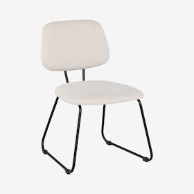 Ofelia Dining Chair - Parchment / Black