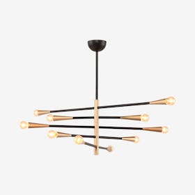 Orion 5-Light Pendant Light - Black / Gold