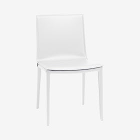 Palma Leather Dining Chair - White
