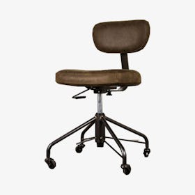 Rand Leather Office Chair - Umber Tan / Black