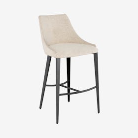 Renee Bar Stool - Shell / Titanium