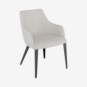 Renee Dining Chair - Stone Grey / Titanium