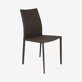 Sienna Leather Dining Chair - Mink