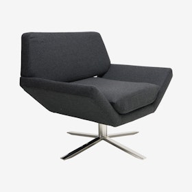 Sly Occasional Chair - Dark Grey / Silver