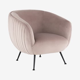 Sofia Occasional Chair - Blush / Black