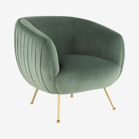 Sofia Occasional Chair - Moss / Gold