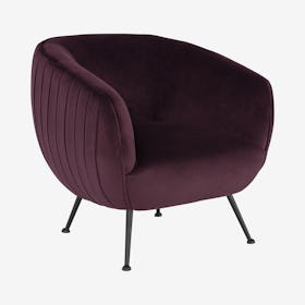 Sofia Occasional Chair - Mulberry / Black