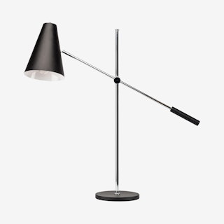 Tivat Table Lamp - Black / Silver