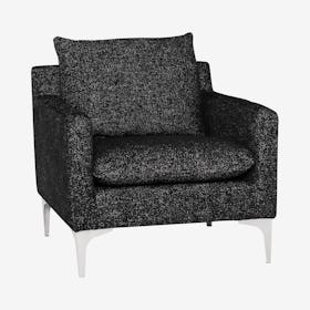 Anders Arm Chair - Salt / Pepper / Silver