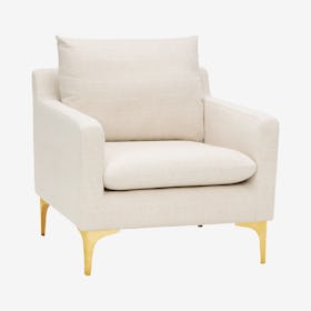 Anders Arm Chair - Sand / Gold